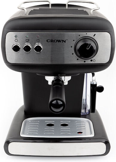 Crown Automatic Espresso Machine 850W Pressure 15bar Silver CEM-1525