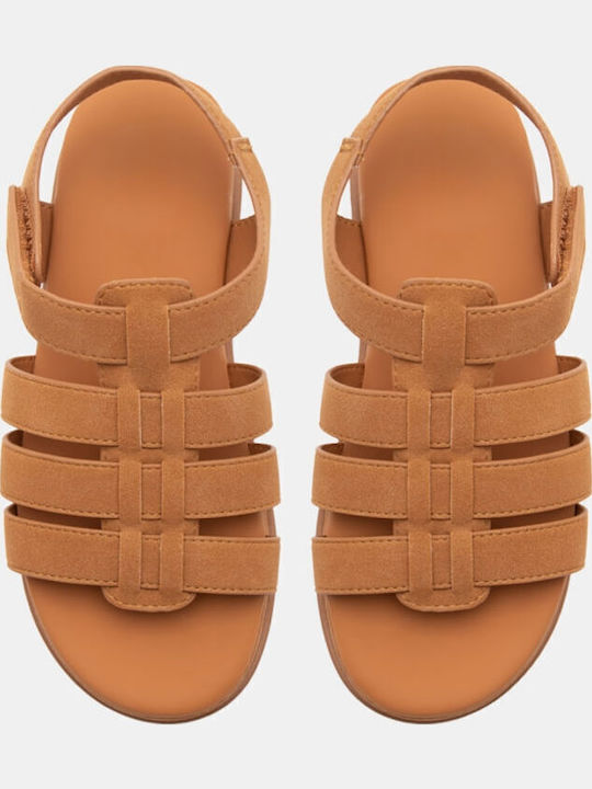 Women's Flat Sandals Flatforms in Brown Color