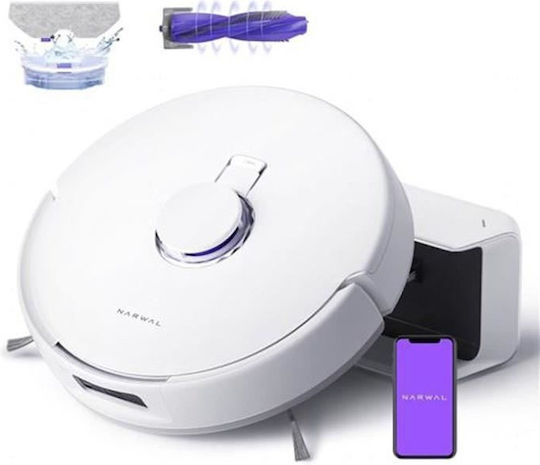 Narwal Freo X Plus Σκούπα Ρομπότ με Χαρτογράφηση Laser & Απορρόφηση 7800Pa Λευκή