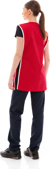 IdealPress Apron Full Body Red