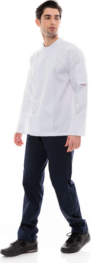 IdealPress Coat Chef 100% Cotton made White with Long Sleeve