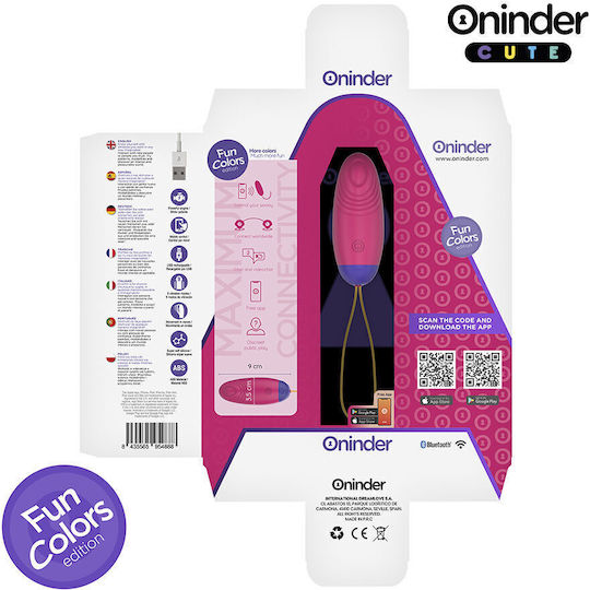 Oninder Cute Вибратор Яйца с Дистанционно Управление 9см Розов