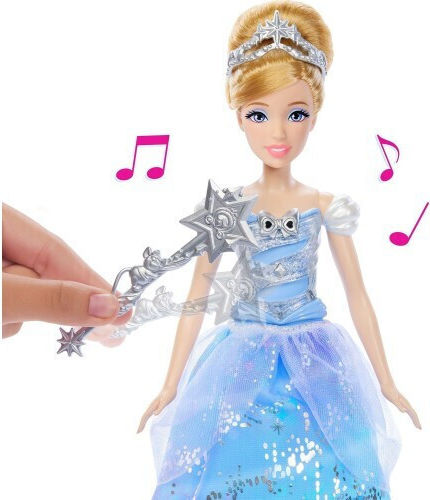 Mattel Cinderella with magic wand Doll for 3+ years+ Years 25.58cm (Various Designs/Assortments of Designs) 1pc