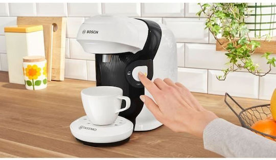 Bosch Style Καφετιέρα για Κάψουλες Tassimo Πίεσης 3.3bar Λευκή