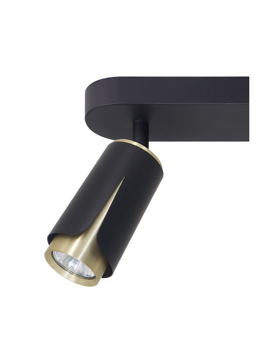 Eko Light Triple Spot with Socket GU10 in Black Color