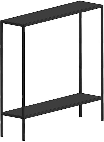 Kuba Κονσόλα Ξύλινη Black Μ83xΠ21xΥ78εκ.