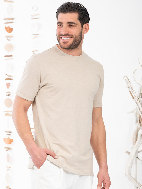 T-shirt Μπεζ