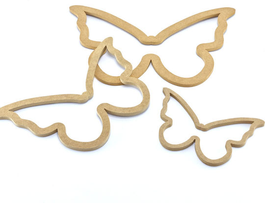 Holzstickereireifen Für Bauarbeiten Makramee Schmetterling 3 Dimensionen