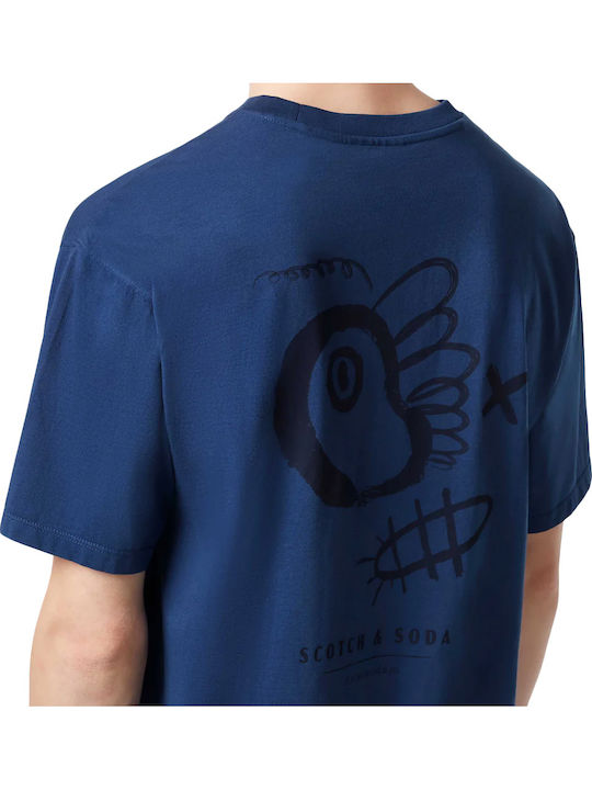 Artwork T-shirt Μπλε