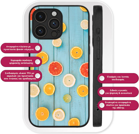 Θήκη Sonique Fruit Series Honor Magic5 Lite 5g Γκρέιπφρουτ