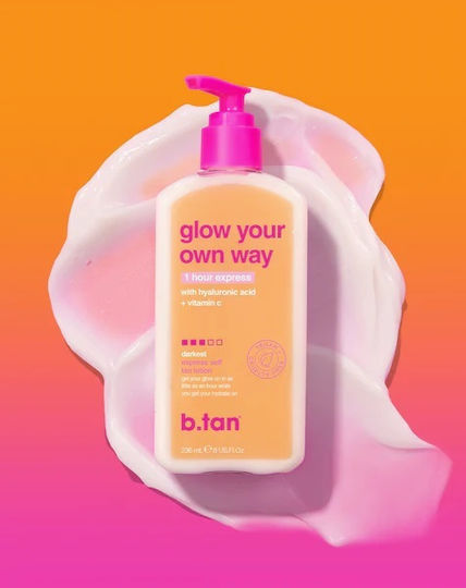B.Tan Glow Your Own Way Express Автобронзант Лосион За Тяло 236ml