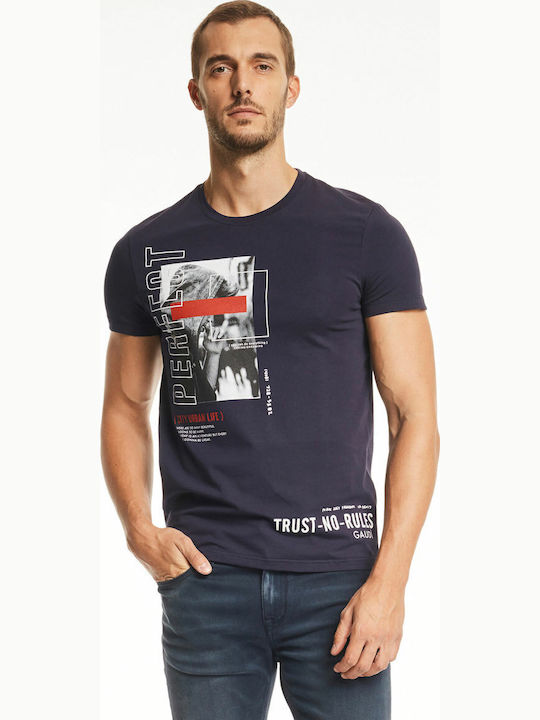 T-shirt Navy Μπλε