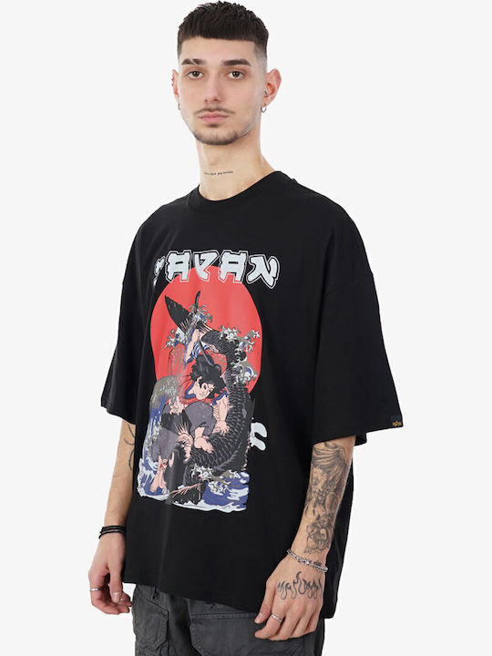 Japan Warrior T-shirt Μαυρο