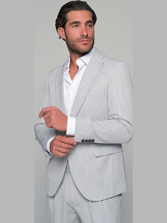 Raffaelo Men's Summer Suit Slim Fit Grey
