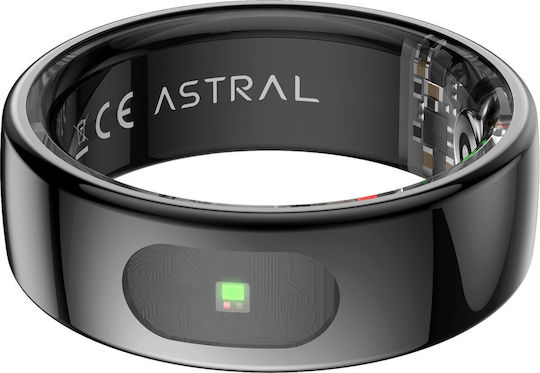 Forever Astral SR-100 Smart Ring 19.1mm Αδιάβροχο με Παλμογράφο Μαύρο