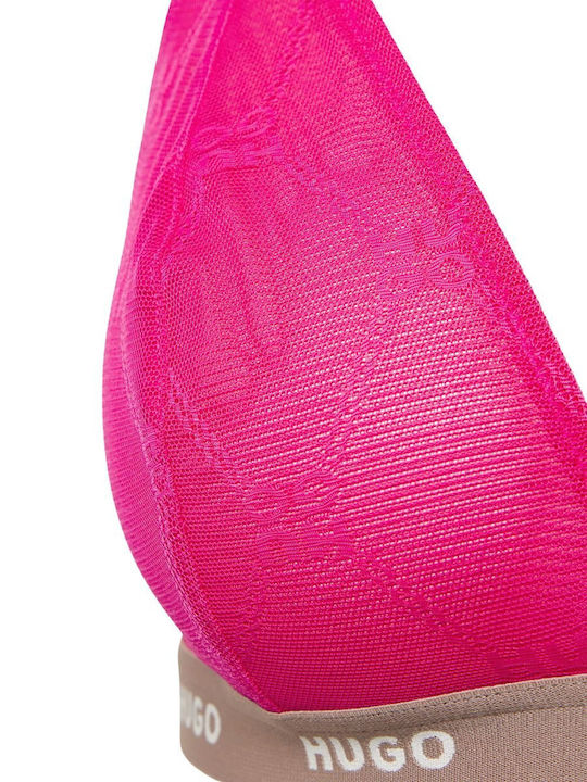 Hugo Triangle Sporty Lace Γυναικείο Σουτιέν Ροζ 50535247-675