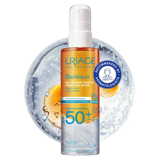 Uriage Bariesun Fresh Sun Water Protecție Solară de Față SPF50+ 200ml