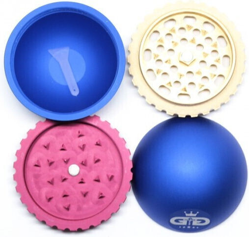 Τρίφτης Καπνού Grace Ball Jk4207 Aluminum 4 Parts 50mm Μπλε