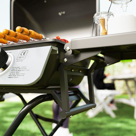 Outsunny Tragbar Gasgrill Rost mit 2 cm 2.8kW