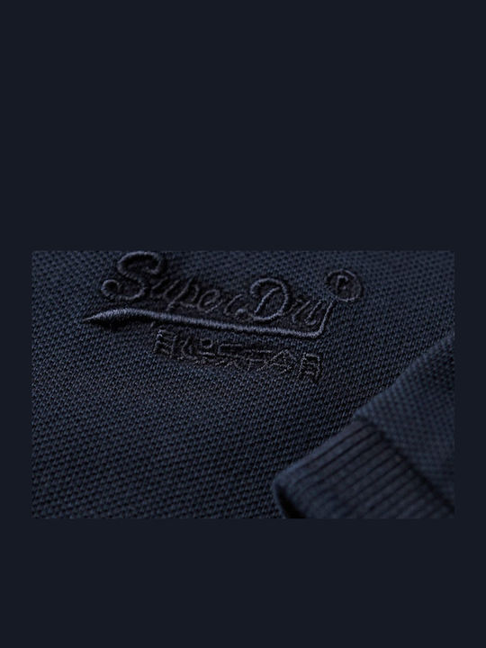 Destroy Polo Short Sleeve T-shirt Navy Blue