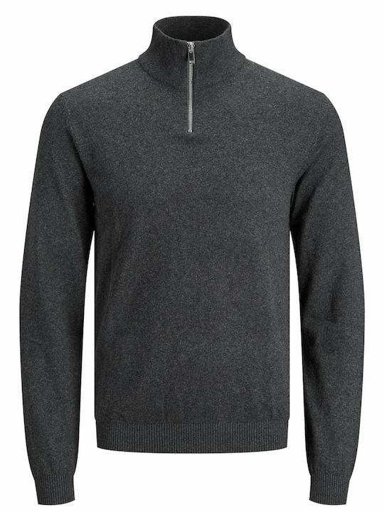 Πουλόβερ Μακρυμάνικο Dark Grey Melange