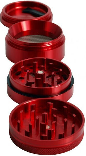Elemente Mühle Mittlere Rote 4-teilige 55mm Aluminium