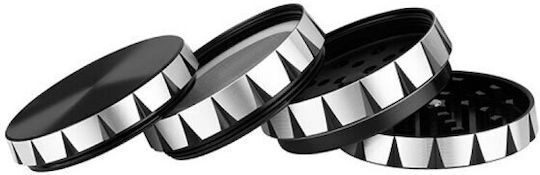 Grinder Τρίφτης Cnc Silver Black 55mm 4 Parts