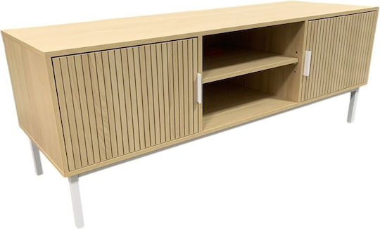 Έπιπλο Τηλεόρασης Haptic Μπεζ Μ120xΠ40xΥ45cm