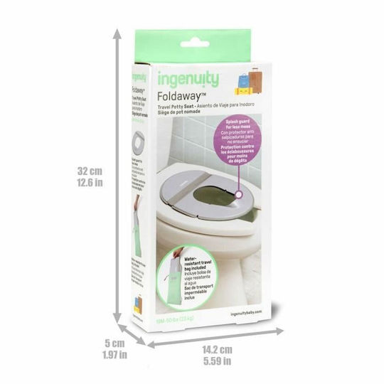 Ingenuity Scaun de Toaletă pentru Copii cu Suprafață Dură Gri