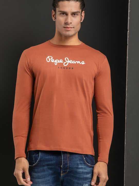 Eggo Long Sleeve Brown Blouse