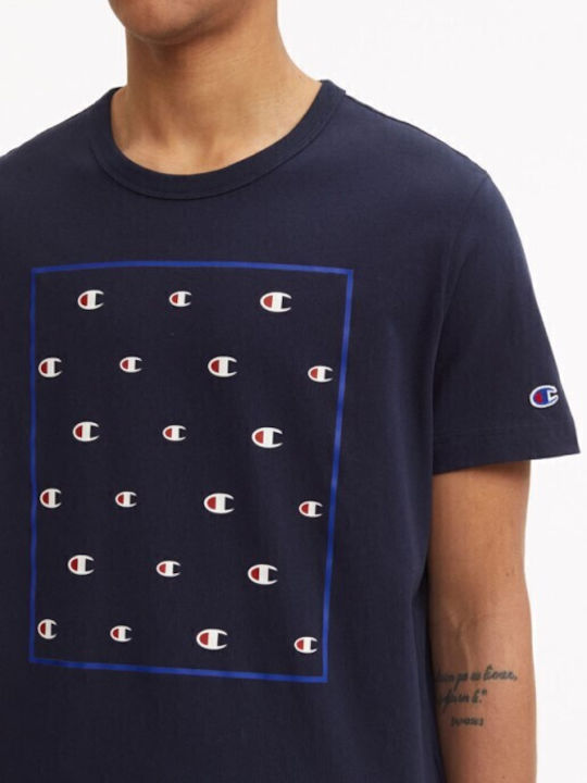 Crewneck Αθλητικό T-shirt Μπλε