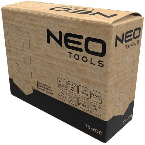 Neo Tools Laser Distance Meter 75-208 cu Capacitate de Măsurare până la 80m