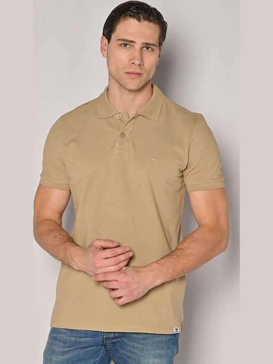 Polo Short Sleeve Blouse Beige