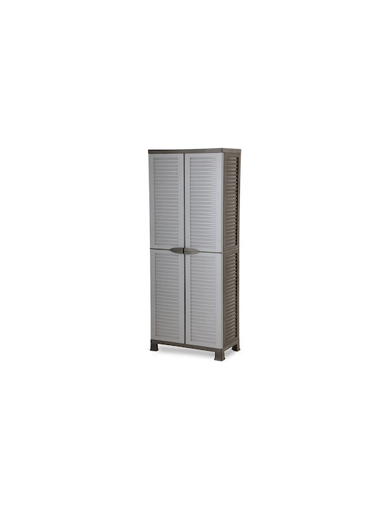 Zweiflügeliger Schrank Kunststoff 68x39x171.5cm