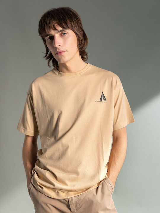 T-shirt Μπεζ