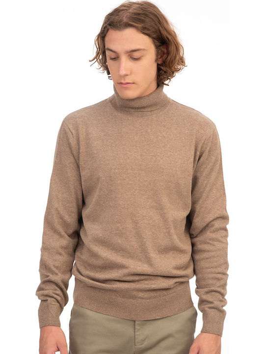 Πουλόβερ Μακρυμάνικο Beige Melange, Beige