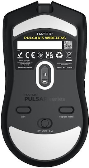 HATOR Pulsar 3 Wireless RGB Gaming Mouse 12000 DPI Black