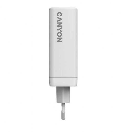 Canyon Φορτιστής Χωρίς Καλώδιο GaN με Θύρα USB-A και 3 Θύρες USB-C 140W Power Delivery Λευκός (CNS-CUW140ACC)