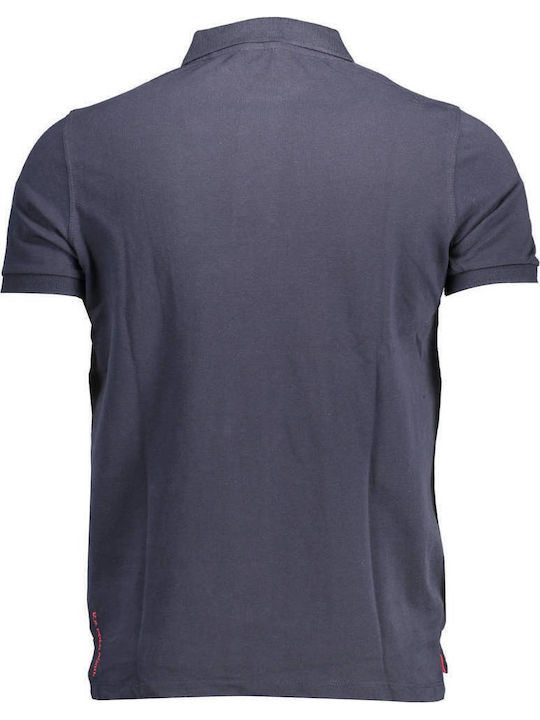 King Polo Short Sleeve Blouse Navy Blue