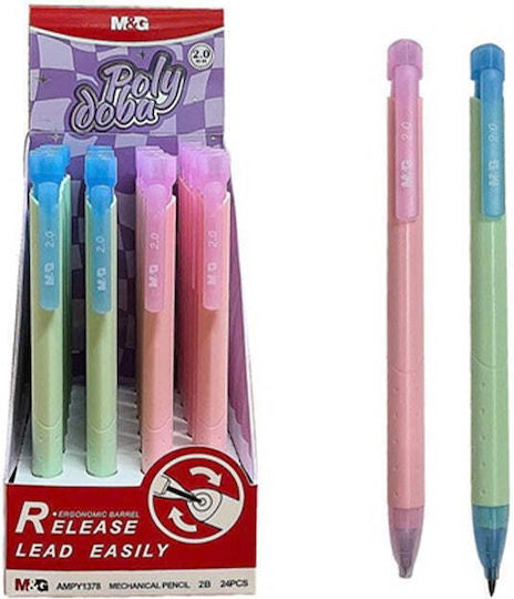 M&g Mechanisches Bleistift mit Spitzer 2,0mm 2 Farben 1 Stück