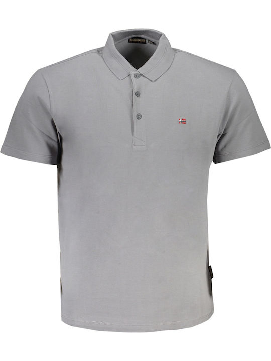 Ealis Polo Short Sleeve Blouse Gray