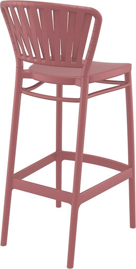 Σκαμπό Μπαρ από Πολυπροπυλένιο Marsala 48x52x106cm Σκαμπό Μπαρ από Πολυπροπυλένιο Marsala 48x52x106cm
