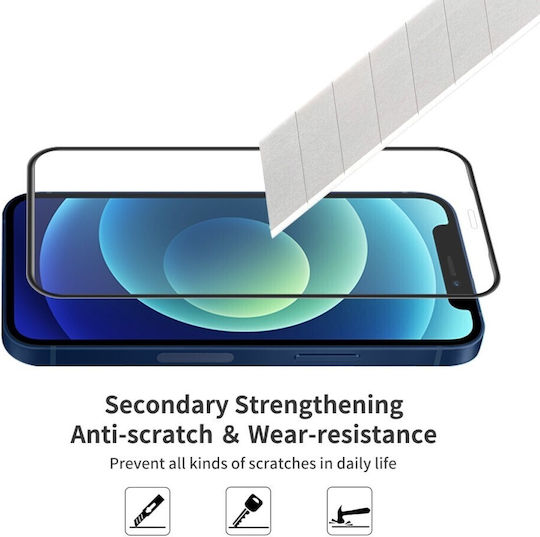 0.3mm Adeziv complet Tempered Glass Negru (Oppo A54)