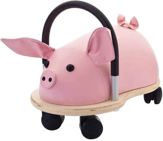 Wheelybug Mersul În Cărucior Pentru Bebeluşi Animal Roz Ride On Pentru Peste 36 Luni Porc Mare