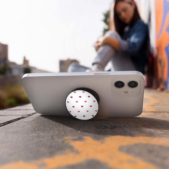 Sonique Pop Socket Κινητού Heart White