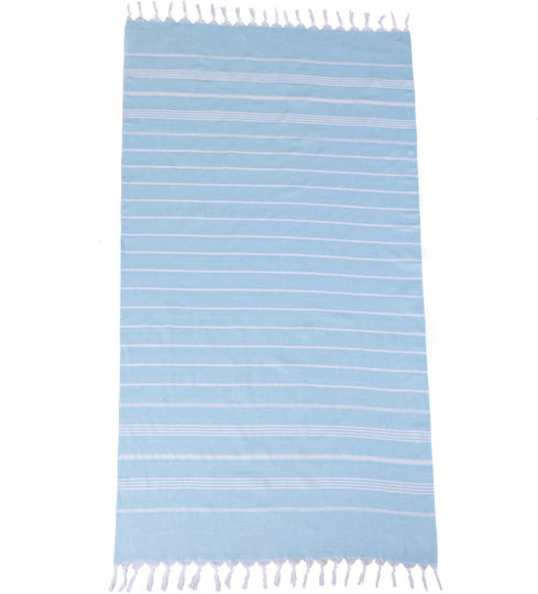 Estia Azure Stripes Tides Παρεό Γαλάζιο 80x170εκ.