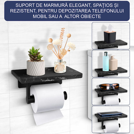 Suport de hârtie Metal Neagră 0725657745042