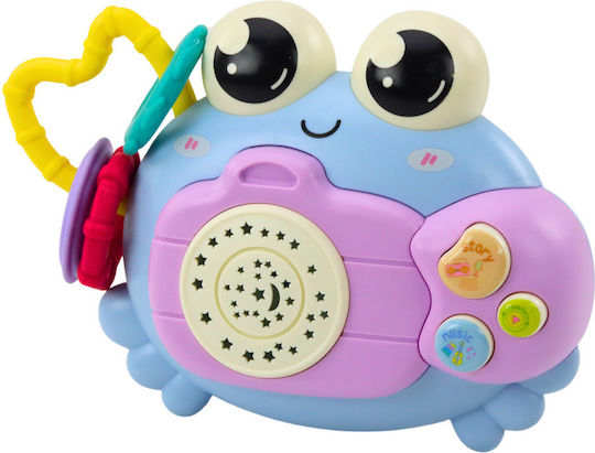 Lean Toys Baby Activity Toy Crab Rattle Projector with Lights and Sounds for 36+ Months