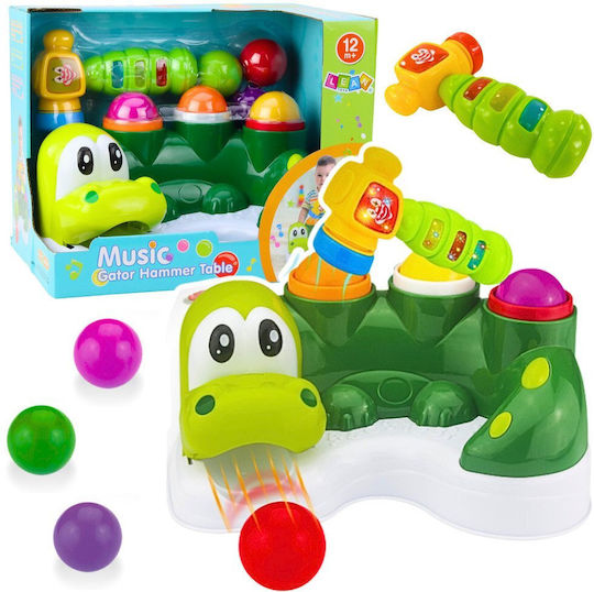 Lean Toys Spiel mit Hammer mit Licht und Geräuschen für 12++ Monate