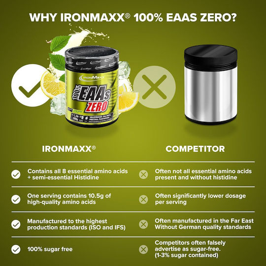 IronMaxx 100% Eaas Zero 500gr Lemon Icetea